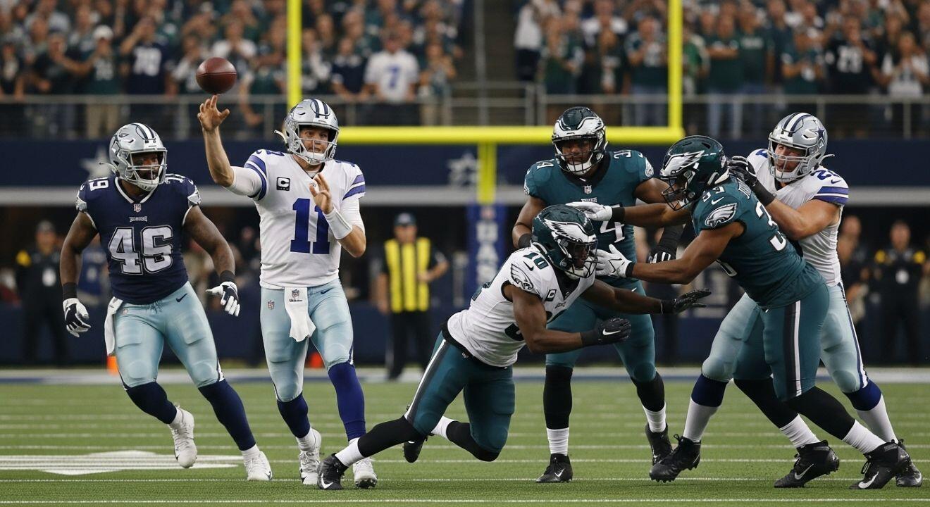 Cowboys vs Eagles Pronóstico | 23 Noviembre 2025