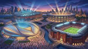 Estadios modernos y ciudades sede preparadas para el Mundial 2026.
