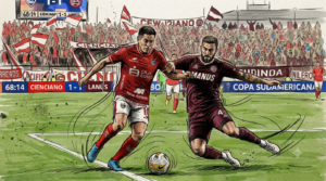 Cienciano vs. Lanús correspondiente al Copa Sudamericana