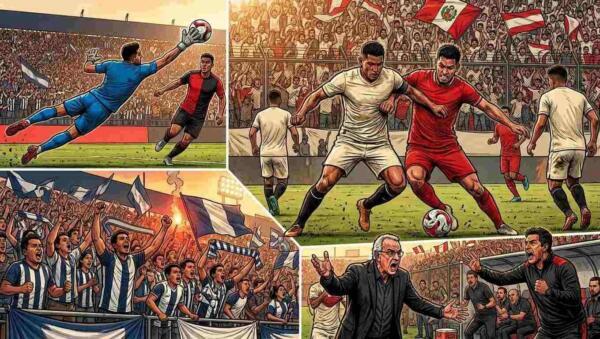 Acciones intensas de la jornada 17 de la Liga 1 de Perú en estadios llenos.