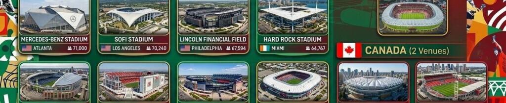 Estadios del Mundial 2026: sedes y partidos