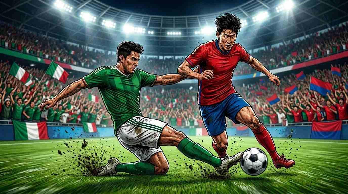 México y Corea del Sur disputan un intenso duelo de la fase de grupos del Mundial 2026.